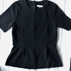 Ribbed Peplum Tee Madewell